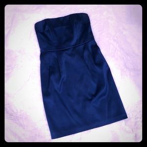 Like New Express Teal strapless short dress